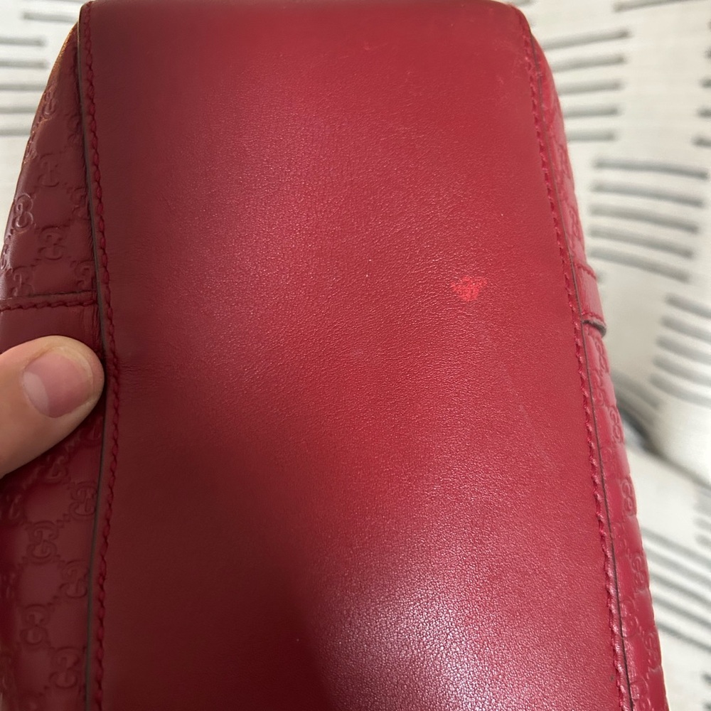 Red Microguccisima Boston Handbag - Picture 4 of 11